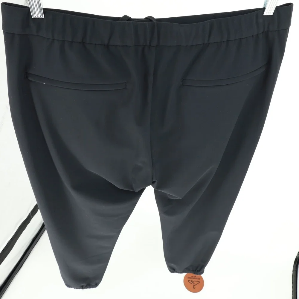 Theory Terrance EZP Precision Ponte Pants Black Mens XL L0797204 Drawstring $245